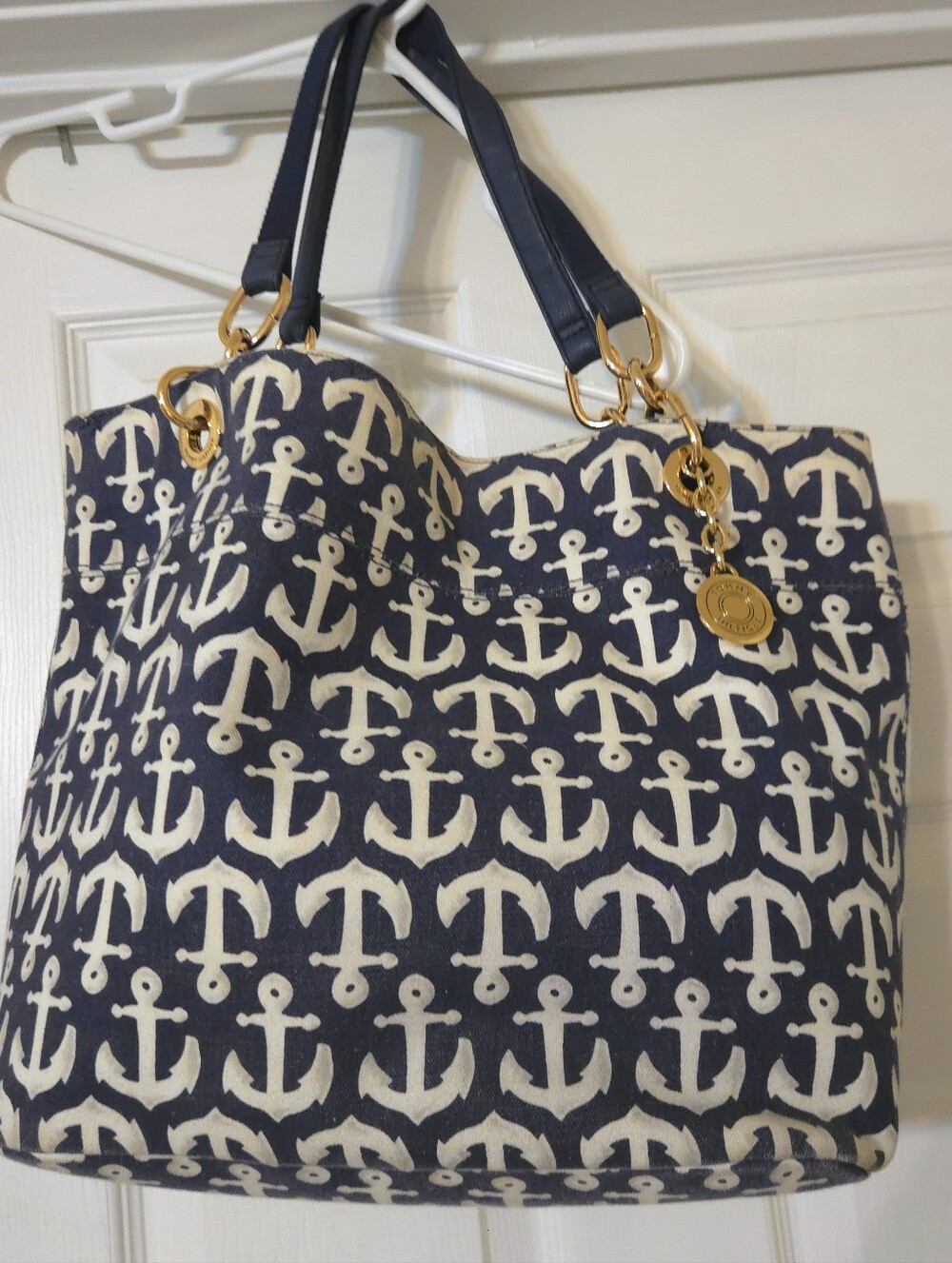 Tommy Hilfiger anchor-print tote bag